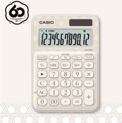 Biały model MS-20UC-J Takekago posiada wzór splotu bambusowego symbolizujący odporność i równowagę (źródło zdjęcia: Casio)