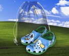 Windows xp crocs z błogością tapety i charmsami Microsoft jibbitz (źródło obrazu: microsoft)