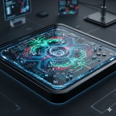 Koncepcyjny obraz układu fotonicznego