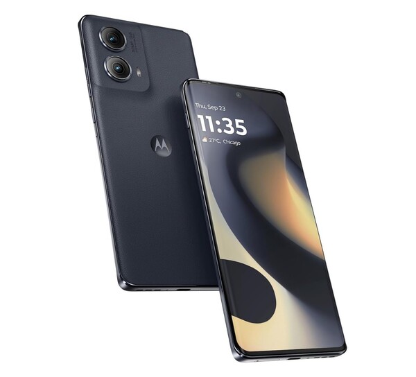 Motorola Edge 2024 ma zakrzywiony wyświetlacz P-OLED, który odświeża się z częstotliwością 144 Hz. (Źródło zdjęcia: Motorola)