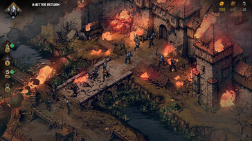 Ilustracja przedstawiająca postacie z gry „Thronebreaker: The Witcher Tales”
