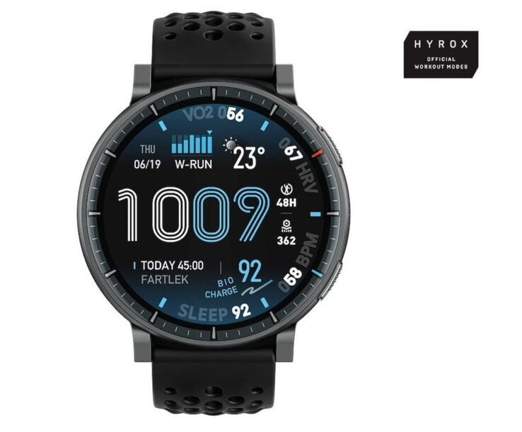 Amazfit Active Max będzie obsługiwał oficjalne tryby treningu Hyrox. (Źródło obrazu: Roland Quandt)