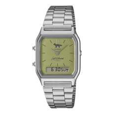 Casio AQ-230ECK-3A z tarczą w kolorze zielonym matcha.