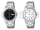 Model Casio MTP-1440DJ-1AJF z czarną tarczą oraz model MTP-1440DJ-7BJF z białą tarczą.