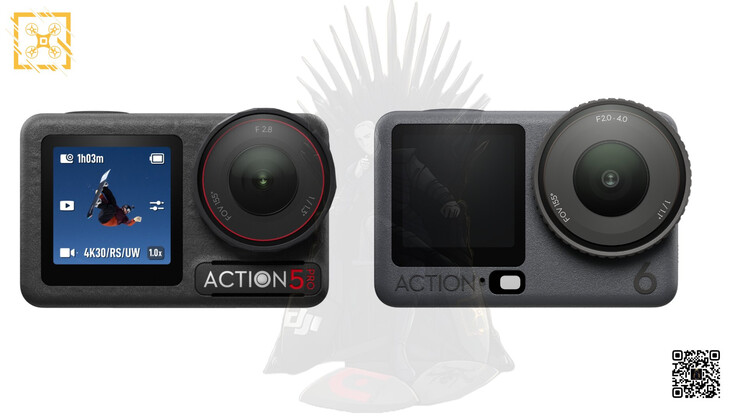 DJI Osmo Action 5 Pro i Osmo Action 6, od lewej do prawej. (Źródło zdjęcia: Igor Bogdanov)