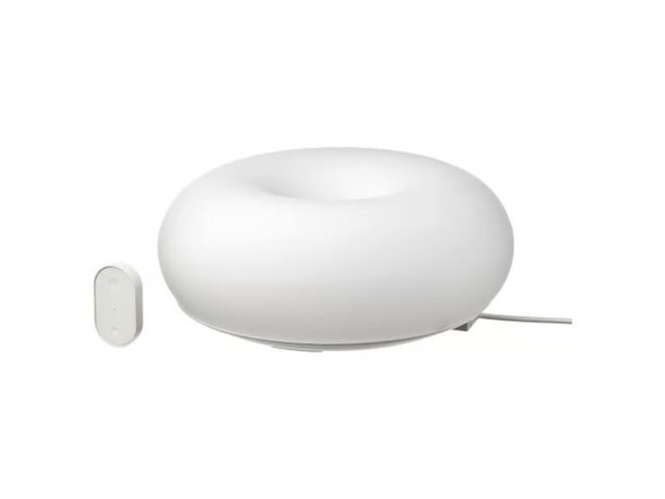 Lampa stołowa/ścienna LED Varmblixt, ściemnialna, kolor szkła smart/biały i białe spektrum, 30 cm. (Źródło zdjęcia: IKEA)