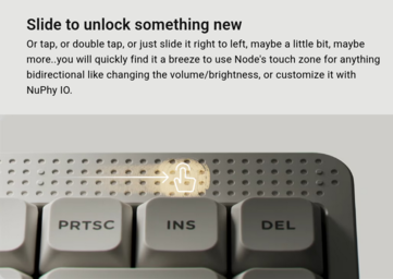 Pasek dotykowy NuPhy Node75 (źródło obrazu: NuPhy)