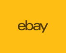 Logo eBay na żółtym tle