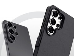 Nieoficjalny render Galaxy S26 Ultra (po lewej) i etui w stylu książki (po prawej). (Źródło zdjęcia: Tarun Vats na X, edytowane)