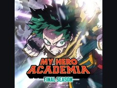 Plakat promocyjny My Hero Academia: Final Season przedstawiający Izuku Midoriyę (Deku) w akcji ze świecącą energią i intensywną ekspresją, na dynamicznym tle. (Źródło zdjęcia: @MHAOfficial via X)