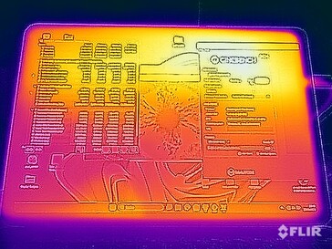 Temperatury powierzchni w teście warunków skrajnych (przód)