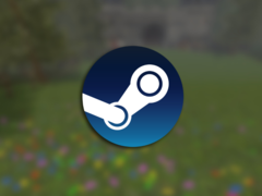 Cheese Rolling bazuje na słynnym wyścigu zjazdowym z Gloucestershire w Anglii, który odbywa się co roku. Na zdjęciu - logo Steam nałożone na rozmazany zrzut ekranu z gry. (Źródło obrazu: Steam - edytowane)