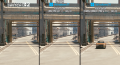 Porównanie modeli działających w grze Cyberpunk 2077 (źródło obrazu: Digital Foundry YT)