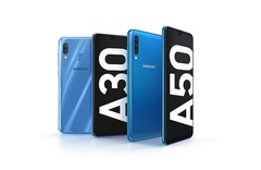 Galaxy A30 i Galaxy A50 były jednymi z pierwszych modeli wydanych po konsolidacji serii średniej klasy Samsunga. (Źródło obrazu: Samsung)