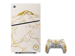 Złota edycja limitowana PS5 Ghost of Yotei. (Źródło obrazu: PlayStation)