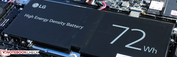 LG Ultra PC 16" (2022): mniejsza bateria niż w gramie 16 - ale ma dłuższy czas pracy na baterii i więcej waży