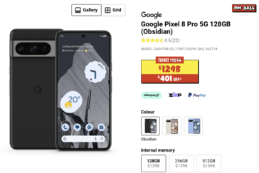 Pixel 8 Pro otrzymuje w Australii zniżkę w wysokości 401 dolarów. (Źródło: JBHIFI)