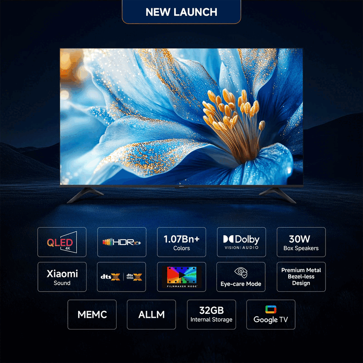 Kluczowe cechy 43-calowego modelu Xiaomi X Pro QLED TV 2025 Edition (źródło obrazu: Xiaomi)