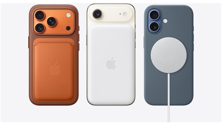 Bateria iPhone Air MagSafe jest zbyt wysoka, aby zmieścić się z tyłu iPhone'a 17 i iPhone'a 17 Pro. (Źródło zdjęcia: Apple)