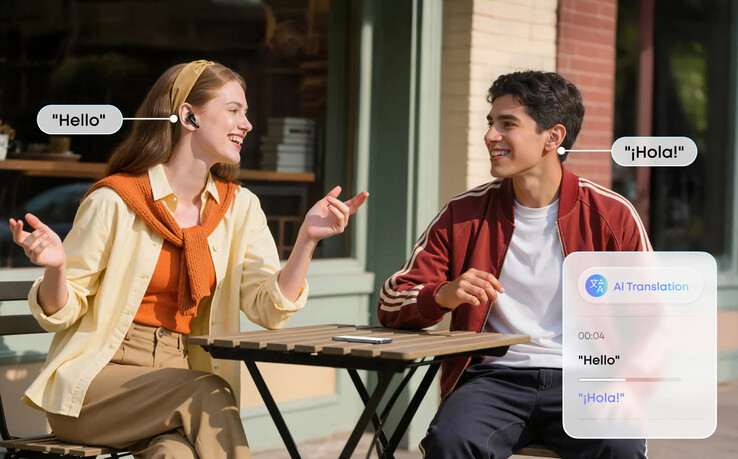 Bezprzewodowe słuchawki douszne Anker soundcore P31i mają narzędzie do tłumaczenia AI. (Źródło zdjęcia: Anker)