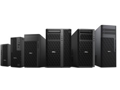Dell Pro Precision 9 T4 i Dell Pro Precision 9 T6 charakteryzują się ostrym, czarnym designem.
