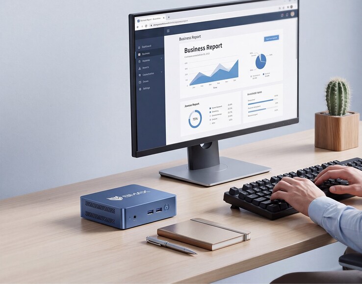 Mini PC Bmax B3 Turbo jest wyposażony w skromny czterordzeniowy procesor Intel i kompaktową obudowę.