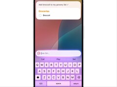 Siri z Apple Intelligence odpowiadająca na prośbę o listę zakupów. (Źródło obrazu: Apple)