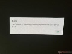 Netflix nie jest kompatybilny.