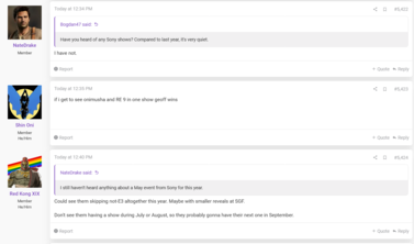 Aktualizacja wydarzenia NateTheHate PlayStation (źródło obrazu: zrzut ekranu, fora ResetEra)