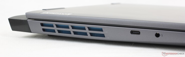 Po lewej: USB-C 3.2 Gen. 2 (10 Gb/s) z DisplayPort 1.4 + Power Delivery
