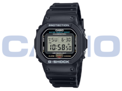Casio DW-5600UE jest wyposażony w podświetlenie LED zamiast starszego panelu EL. (Źródło obrazu: Casio)