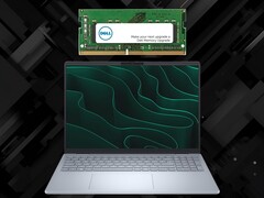 Średniej klasy laptop Dell z 8 GB pamięci DDR5 (źródło obrazu: Dell z poprawkami)