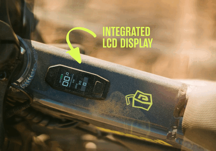 Rower elektryczny jest dostarczany z wbudowanym wyświetlaczem LCD