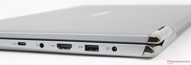 Prawidłowo: USB-C 3.2 Gen. 1, słuchawki 3,5 mm, HDMI 1.4, USB-A 3.0