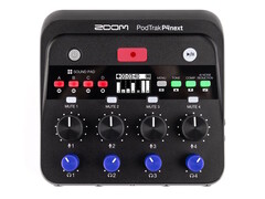 Zoom PodTrak P4next zapewnia dopracowane podcasty z redukcją szumów AI, polerowaniem barwy głosu i kompresją dźwięku. (Źródło obrazu: Zoom)