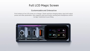 Oferowany jest konfigurowalny ekran LCD do monitorowania w czasie rzeczywistym. (Źródło: Redmagic)