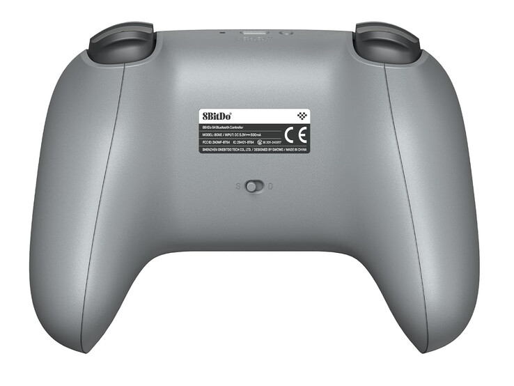 8BitDo 64 Classic Grey posiada również akumulator o pojemności 500 mAh. (Źródło obrazu: 8BitDo)