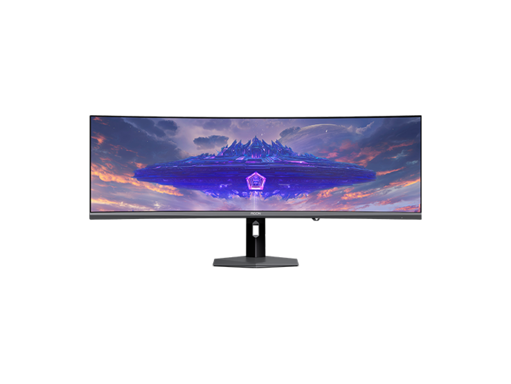 Zakrzywiony monitor gamingowy AOC Agon Pro AGP497UCZD – widok z przodu