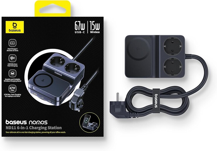 Stacja ładująca Baseus Nomos ND11 6 w 1. (Źródło zdjęcia: Baseus)