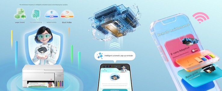 Kolorowa bezprzewodowa drukarka wielofunkcyjna Epson L3351 obsługuje sterowanie za pomocą aplikacji