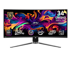 MPG 341CQPX to jeden z dwóch 34-calowych monitorów QD-OLED, które MSI wprowadziło w tym roku. (Źródło obrazu: MSI)