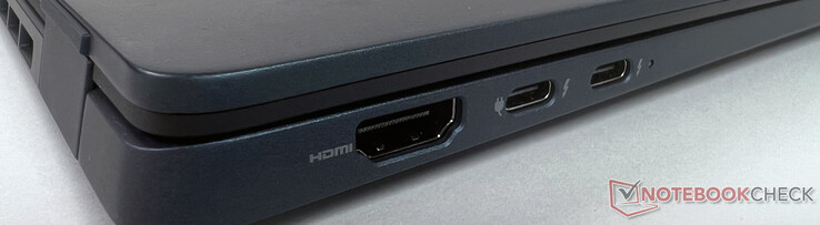Po lewej: 1x HDMI, 2x Thunderbolt