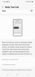 Połączenie tekstowe Bixby