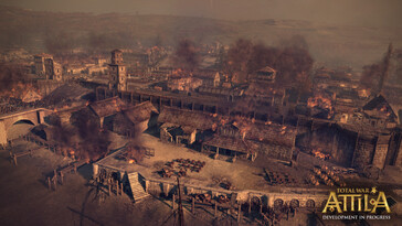 Obraz przedstawiający miasto w Total War: Attila.