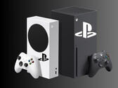 Makieta przedstawiająca konsole Xbox z logo Sony PlayStation (źródło zdjęcia: Sony PlayStation, Microsoft Xbox Gaming, po zmianach)