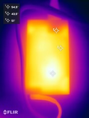 Zasilacz podczas testu warunków skrajnych
