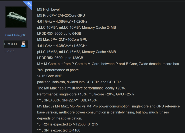 Apple Specyfikacje M5 Pro i M5 Max