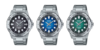 Od lewej do prawej: zegarki Casio Marine Sports MTD-140D-1AV, MTD-140D-2AV i MTD-140D-3AV. (Źródło zdjęcia: Casio, edytowane)