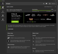 Sterownik Nvidia GeForce Game Ready Driver 556.12 do pobrania w aplikacji Nvidia (Źródło: własne)