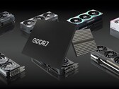 Pamięć GDDR7 pokazana z procesorami graficznymi Nvidia RTX z serii 50 (źródło obrazu: Memphis Electronic, blog Nvidia z poprawkami)